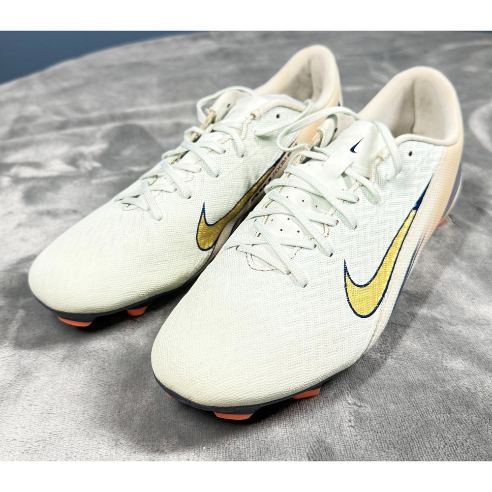 Nike Mercurial Vapor 15 Elite FG Mens 8.5 Soccer Cleats Light Green Gold